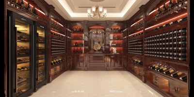 欧式品酒室酒窖3D模型下载